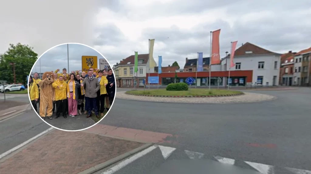 N-VA forms human chain at Menen border amid crime rise