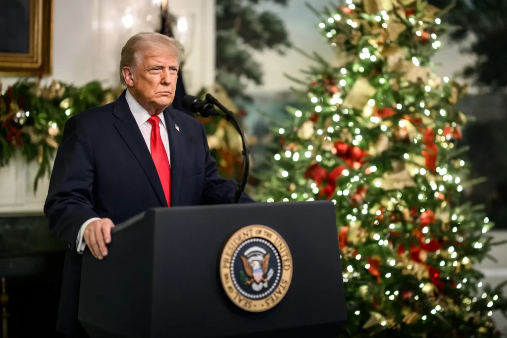 President Trump Delivers Christmas Greetings From the White House