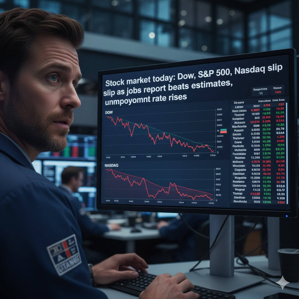 Stunning Slip Despite Better Jobs Report