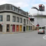 Fluvia fire brigade conducts diving exercise at Avelgem container port