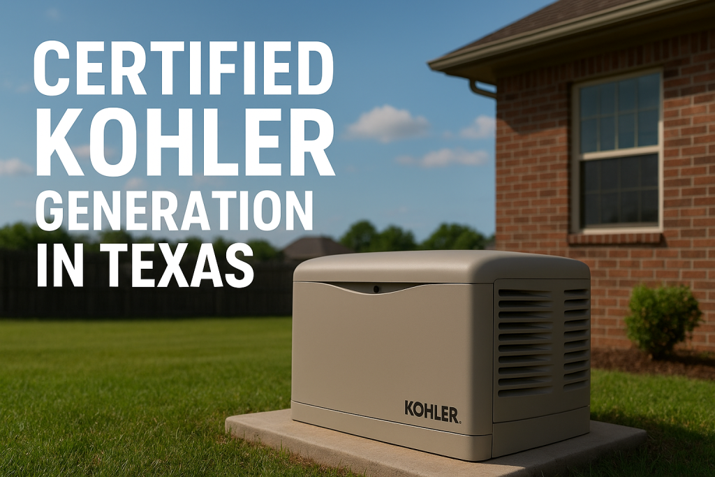 KOHLER Generator Installation in Texas | Certified Experts