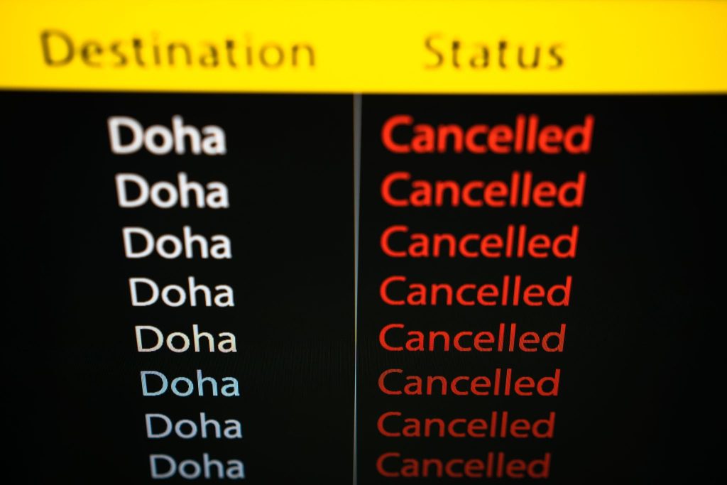 Middle East Flight Disruption Crisis 2026 Doha