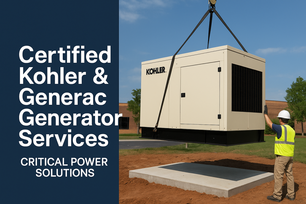 Certified Kohler & Generac Generator Installation, Service & Repair