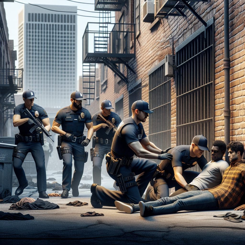 Members of the 18th Street gang apprehended in federal operation in Los Angeles.