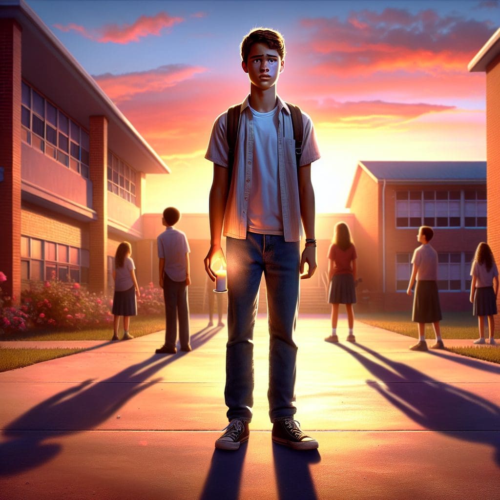 Teen vows to honor memory after senior prank results in teacher’s untimely passing.