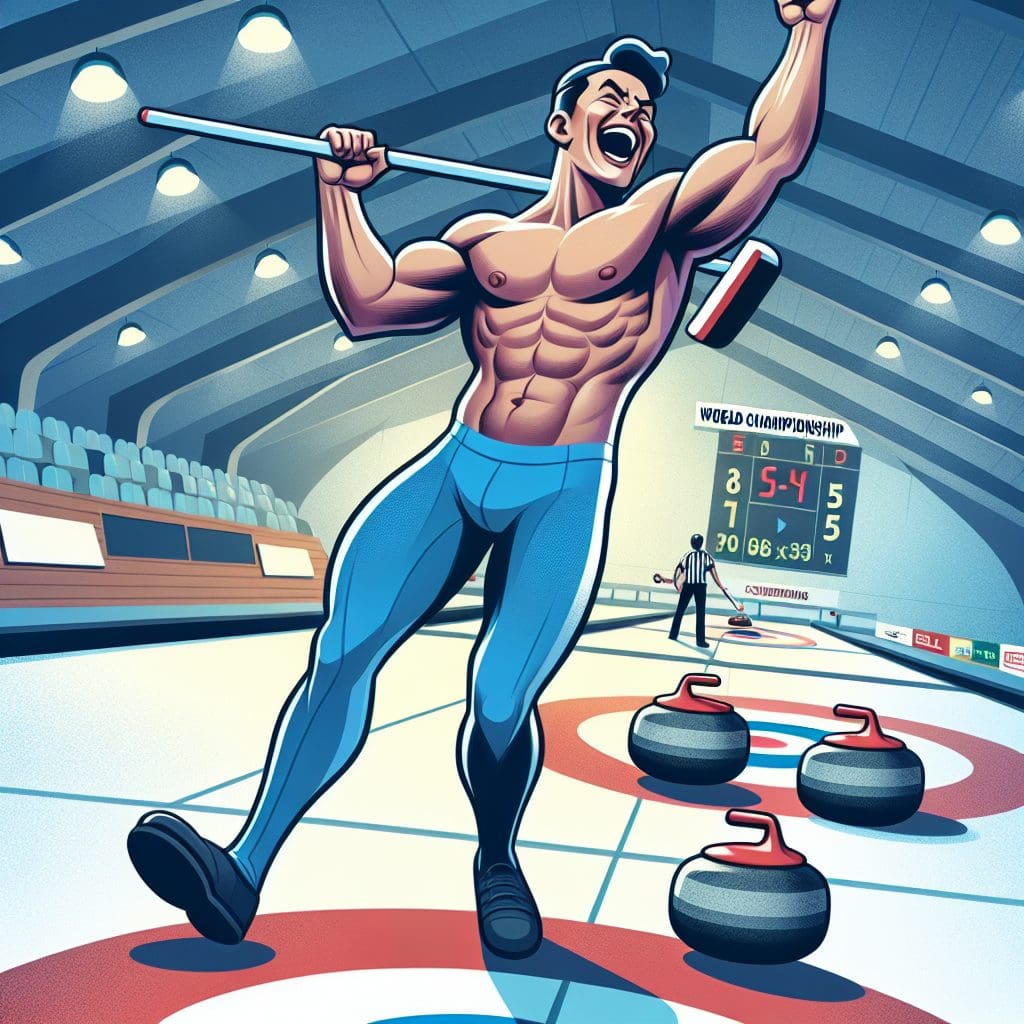 Thrilled Einarson begins world championship with a 7-5 victory against Sweden.