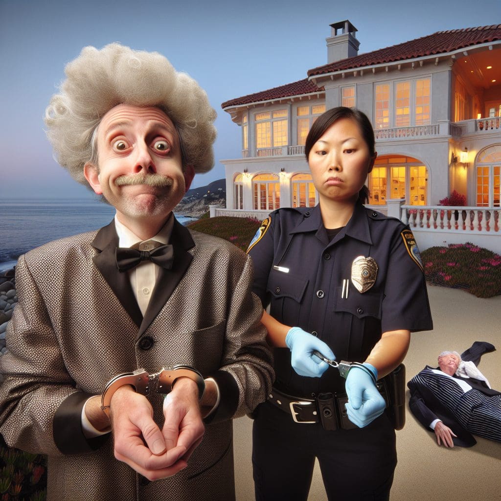 Strangely Attired Suspect Taken into Custody After Millionaire Discovered Deceased at Coastal Residence
