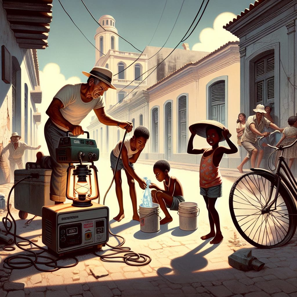 Cubans report that daily life is a battle for survival amid power outages, water shortages, and lack of fuel.