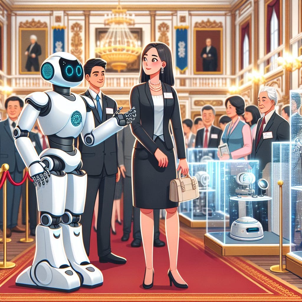Humanoid Robot Attends Technology and Youth Summit with Melania Trump at the White House