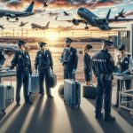 Trump announces intent to issue order for airport security worker payments, lacking additional information.