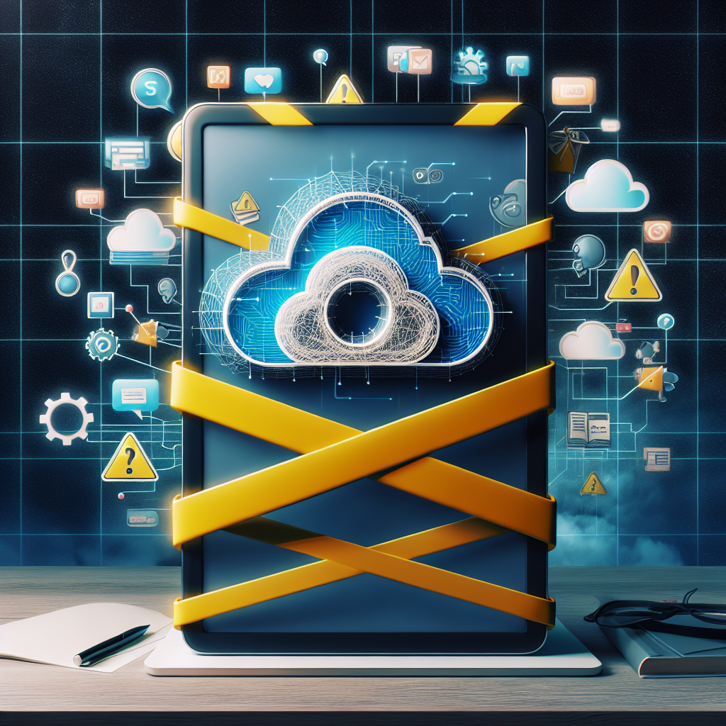 Visualize an image that reflects the theme of an online article discussing the rising controversy around a ban on a popular short video application and intertwining it with the concept of effortless Search Engine Optimization (SEO) strategies. The image could display a stylized illustration of a digital tablet showcasing the logo of the video app being restricted by a yellow caution tape. On the other side, there could be several SEO icons portraying strategies like keywords, backlinks, and site structure afloat in a cloud. The entire scene might be seen through a computer screen to symbolize the digital landscape.