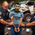 Bodycam footage reveals a shocked Tiger Woods in handcuffs following Florida rollover accident.