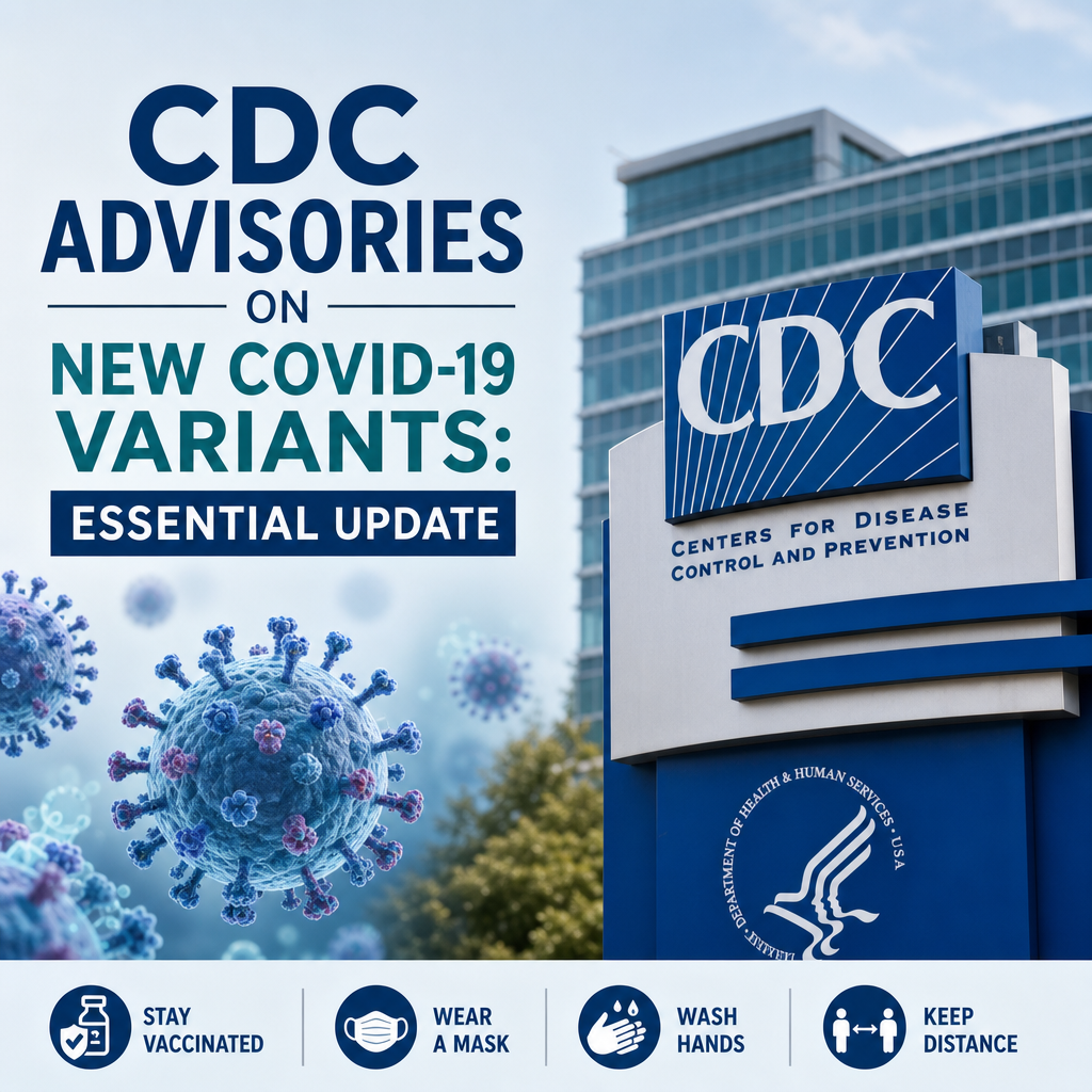 Illustration of CDC Advisories on New COVID-19 Variants: Essential Update