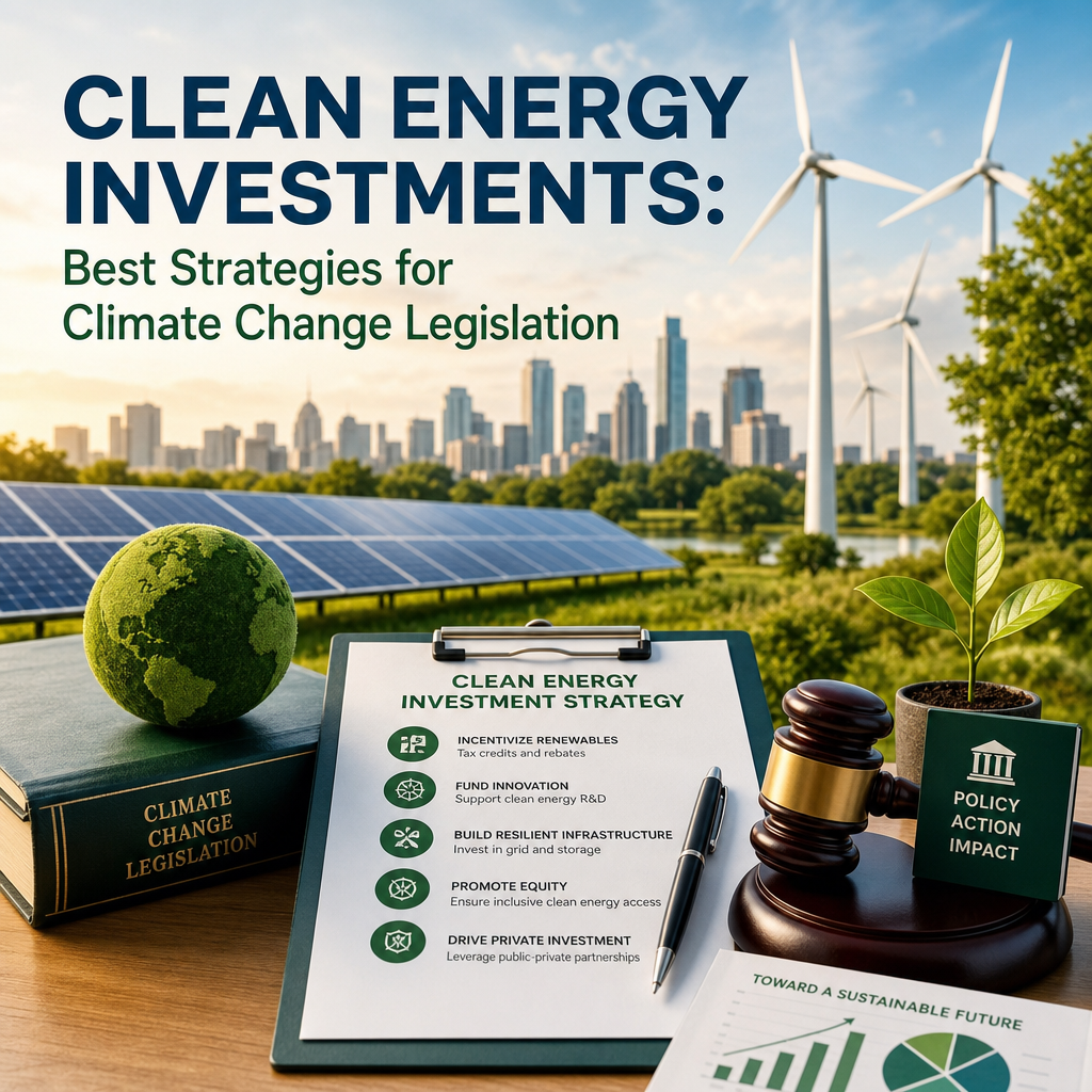 Additional Illustration of Clean Energy Investments: Best Strategies for Climate Change Legislation