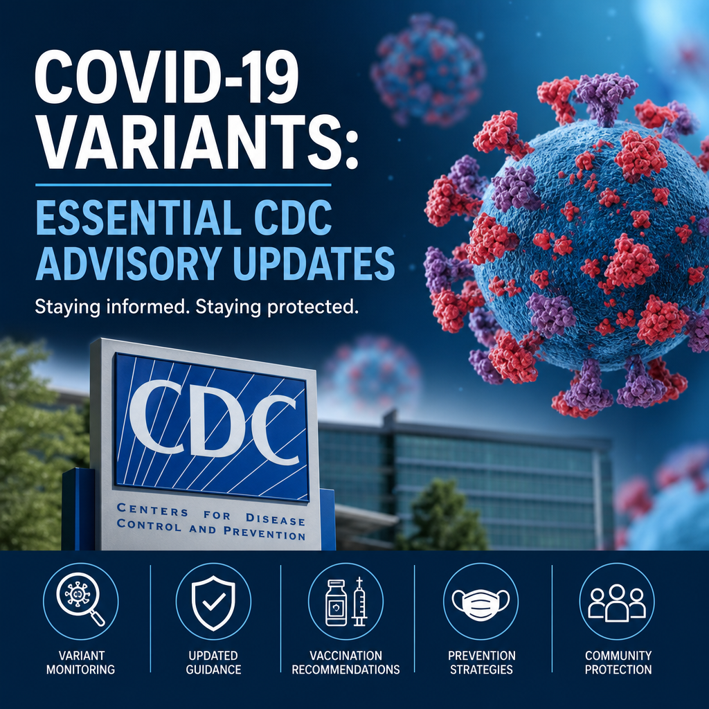 Illustration of COVID-19 Variants: Essential CDC Advisory Updates