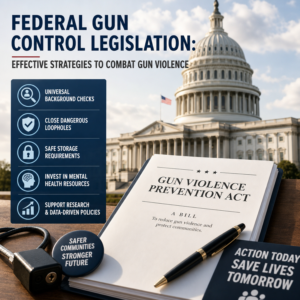 Illustration of Federal Gun Control Legislation: Effective Strategies to Combat Gun Violence