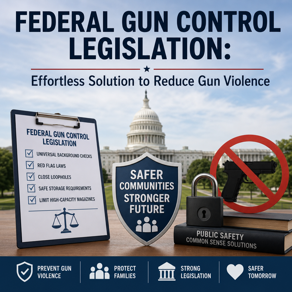 Additional Illustration of Federal Gun Control Legislation: Effortless Solution to Reduce Gun Violence