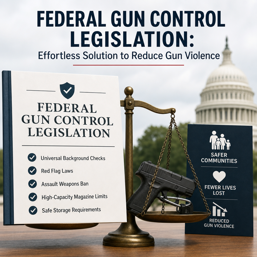 Additional Illustration of Federal Gun Control Legislation: Effortless Solution to Reduce Gun Violence