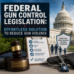Illustration of Federal Gun Control Legislation: Effortless Solution to Reduce Gun Violence