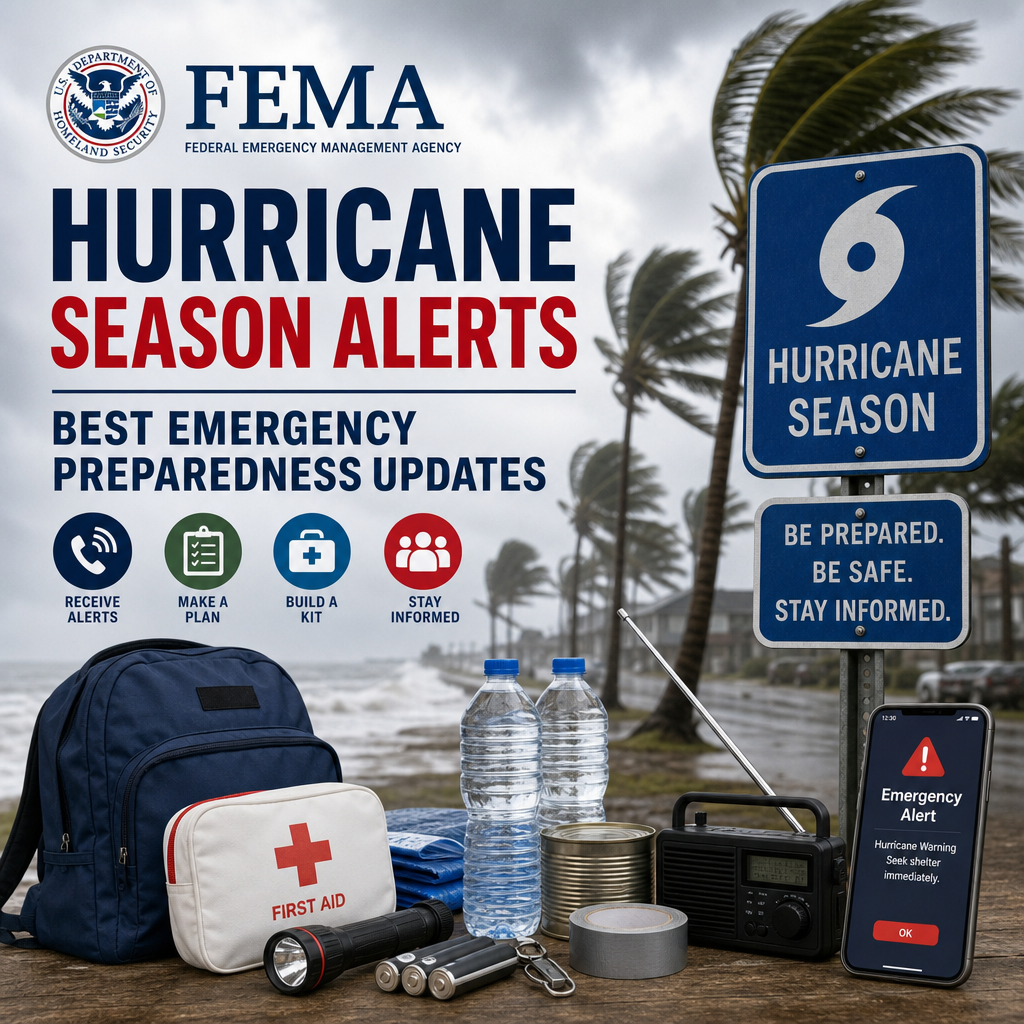 Illustration of FEMA Hurricane Season Alerts: Best Emergency Preparedness Updates