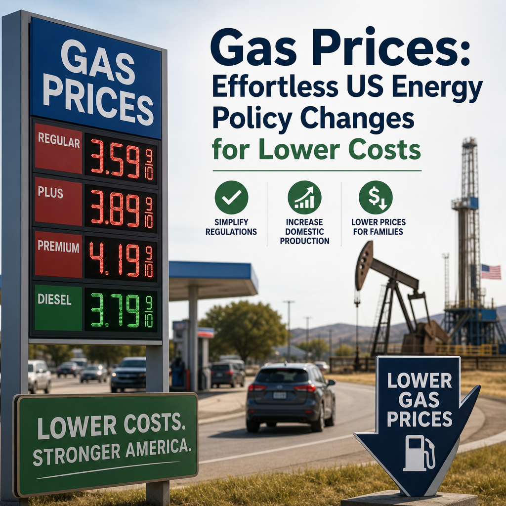 Additional Illustration of Gas Prices: Effortless US Energy Policy Changes for Lower Costs