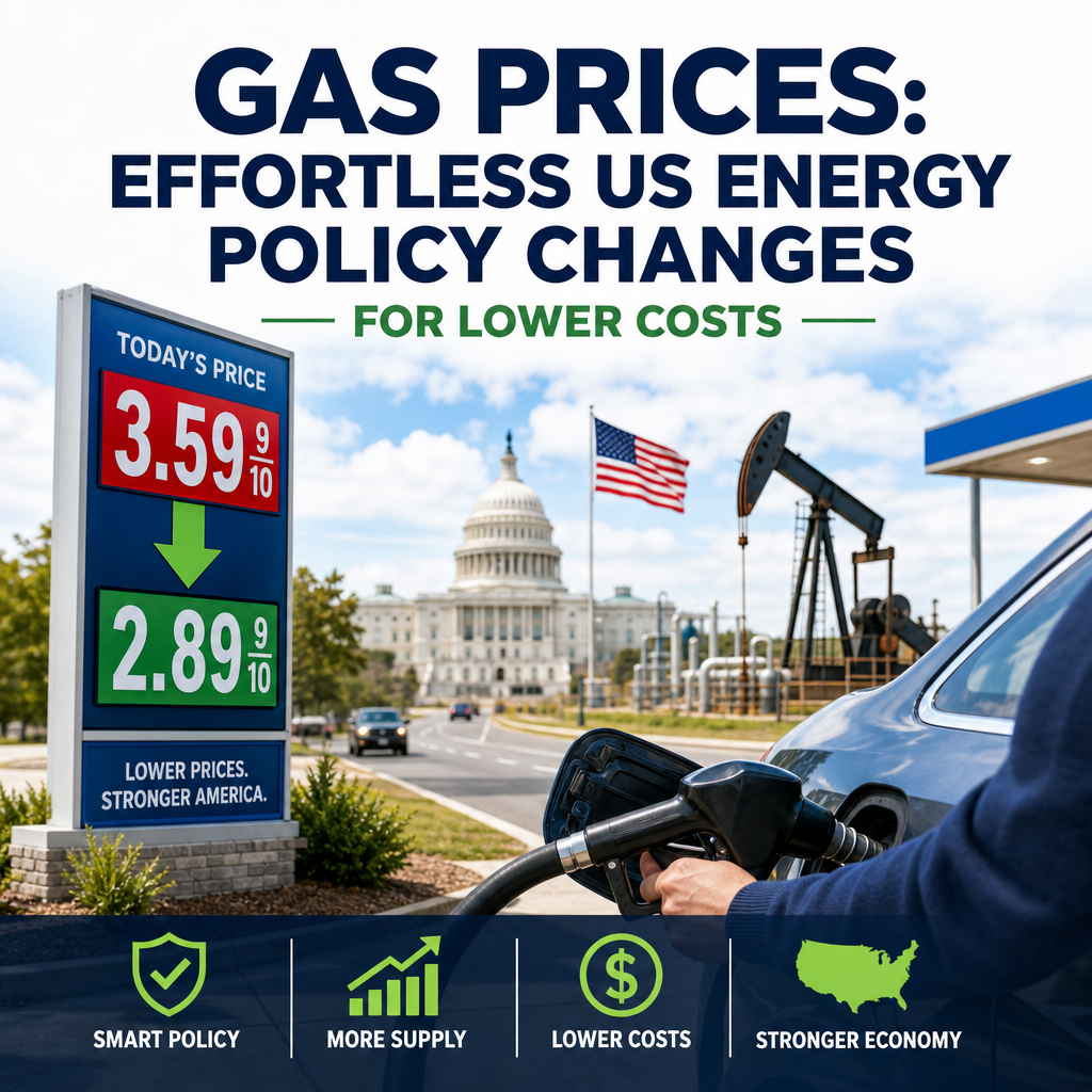 Additional Illustration of Gas Prices: Effortless US Energy Policy Changes for Lower Costs