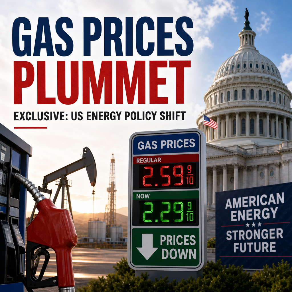 Additional Illustration of Gas Prices Plummet: Exclusive US Energy Policy Shift