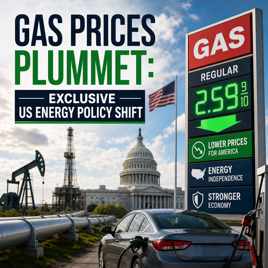 Additional Illustration of Gas Prices Plummet: Exclusive US Energy Policy Shift