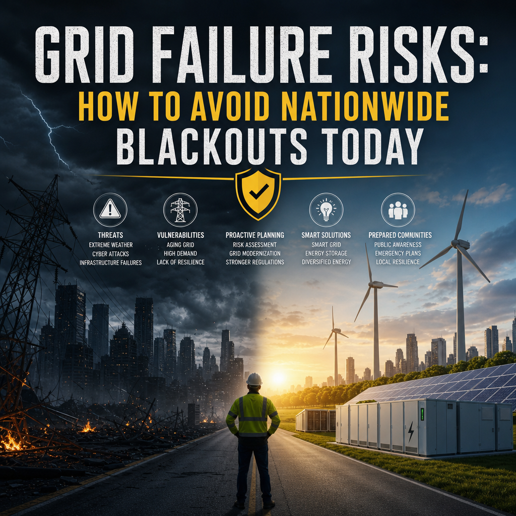Additional Illustration of Grid Failure Risks: How to Avoid Nationwide Blackouts Today