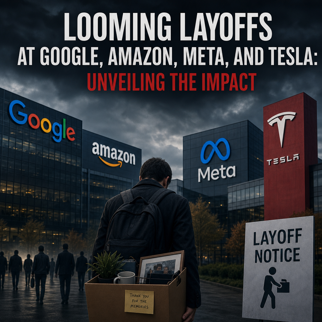 Additional Illustration of Looming layoffs at Google, Amazon, Meta, and Tesla: Unveiling the Impact