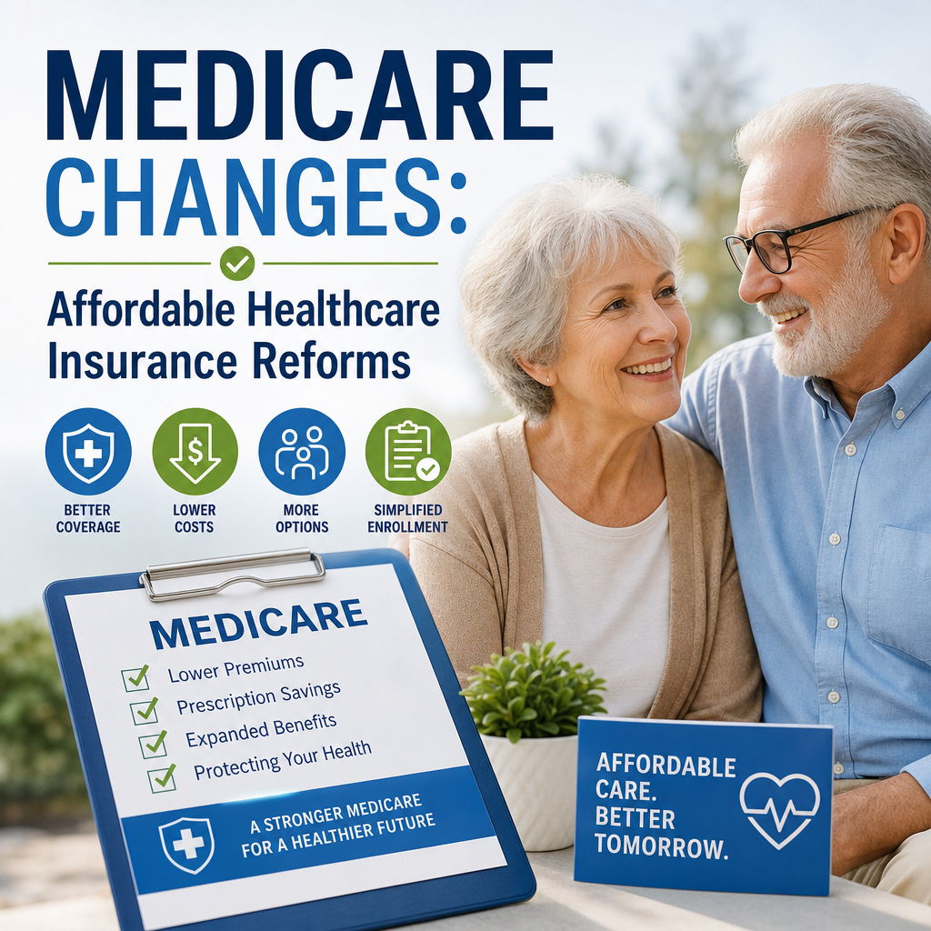 Illustration of Medicare Changes: Affordable Healthcare Insurance Reforms