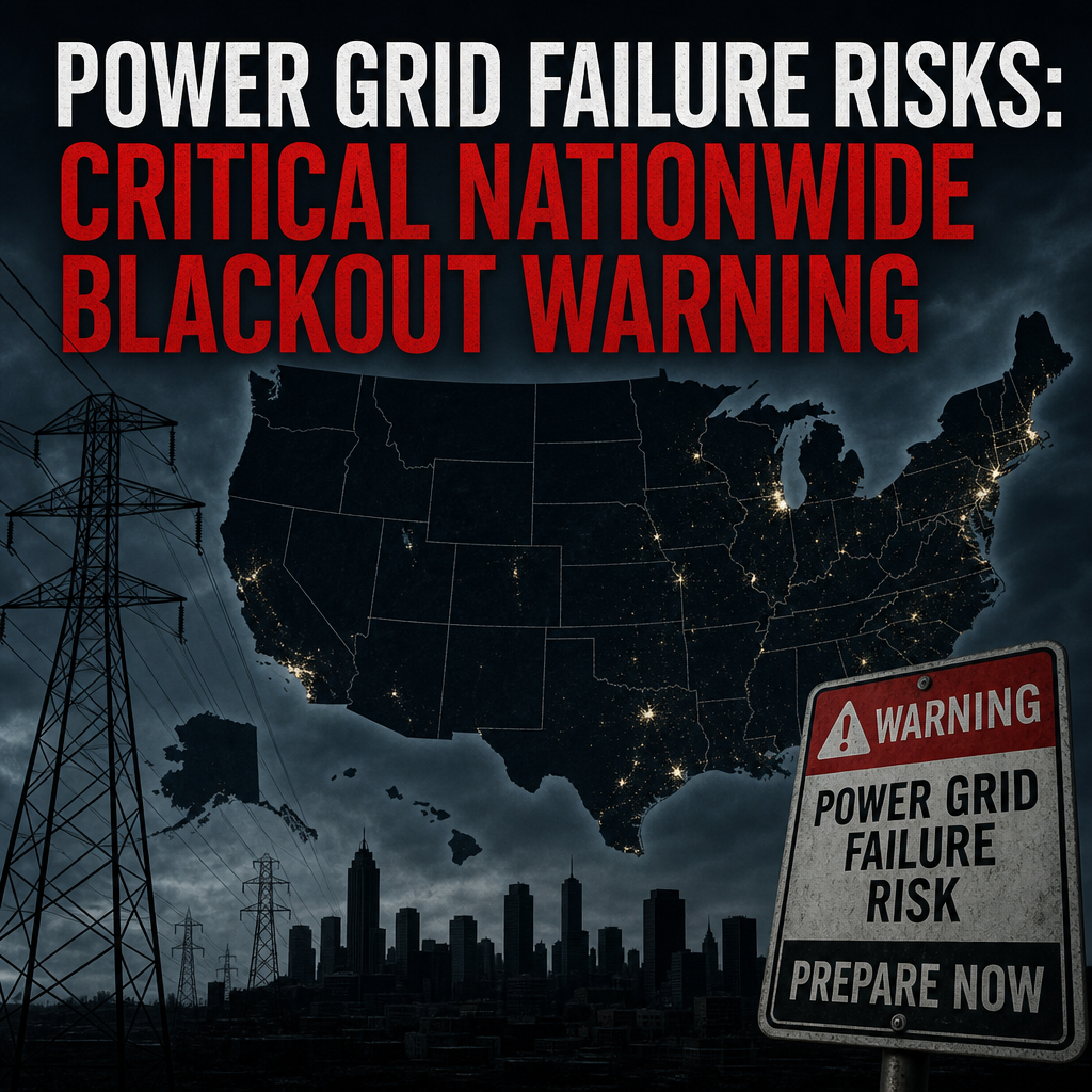 Illustration of Power Grid Failure Risks: Critical Nationwide Blackout Warning