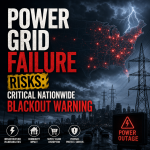 Illustration of Power Grid Failure Risks: Critical Nationwide Blackout Warning