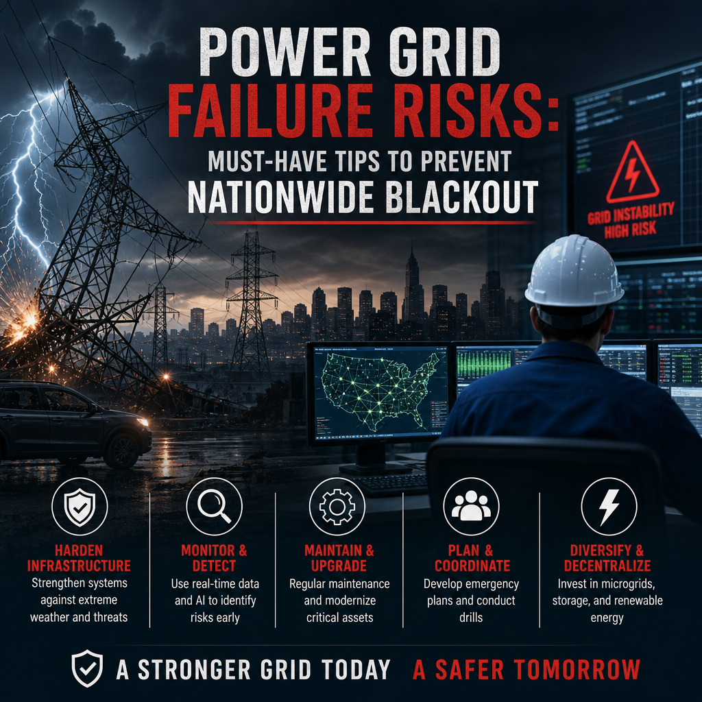 Additional Illustration of Power Grid Failure Risks: Must-Have Tips to Prevent Nationwide Blackout