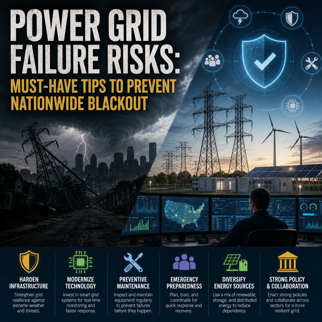 Additional Illustration of Power Grid Failure Risks: Must-Have Tips to Prevent Nationwide Blackout