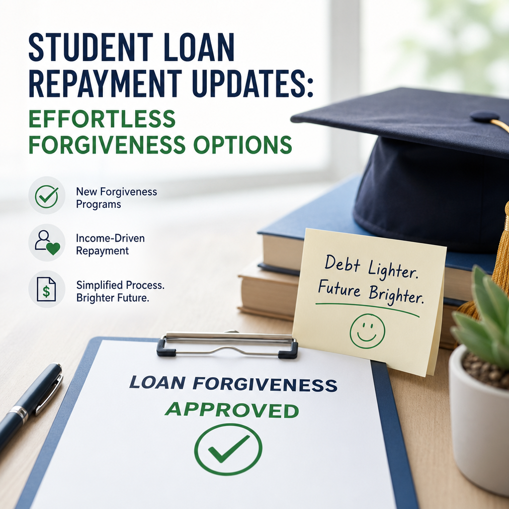 Illustration of Student Loan Repayment Updates: Effortless Forgiveness Options