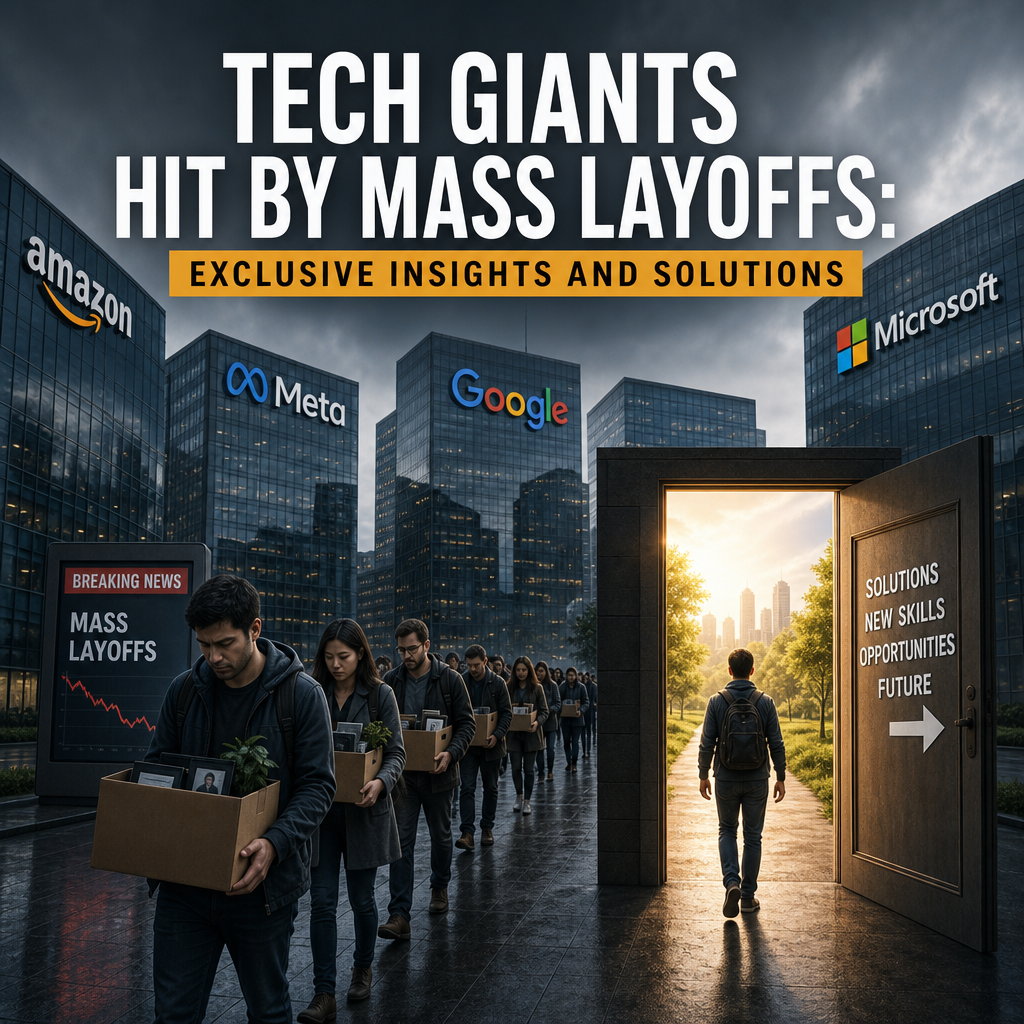 Illustration of Tech Giants Hit by Mass Layoffs: Exclusive Insights and Solutions
