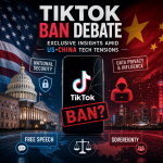 Illustration of TikTok Ban Debate: Exclusive Insights Amid US-China Tech Tensions