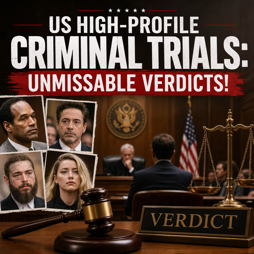 Additional Illustration of US High-profile Criminal Trials: Unmissable Verdicts!