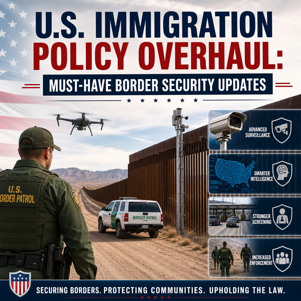 Illustration of US Immigration Policy Overhaul: Must-Have Border Security Updates