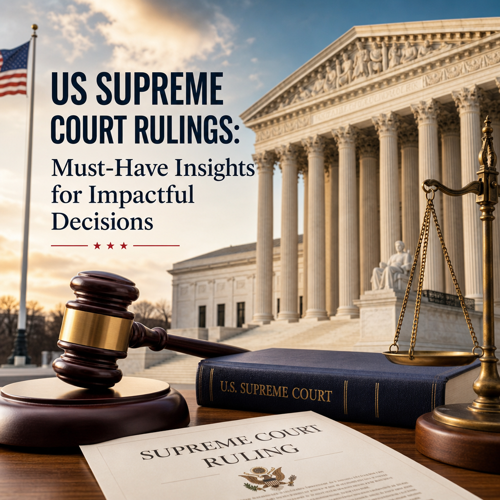 Illustration of US Supreme Court Rulings: Must-Have Insights for Impactful Decisions
