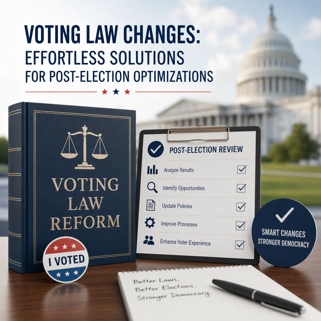 Illustration of Voting Law Changes: Effortless Solutions for Post-Election Optimizations