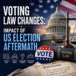 Illustration of Voting Law Changes: Impact of US Election Aftermath