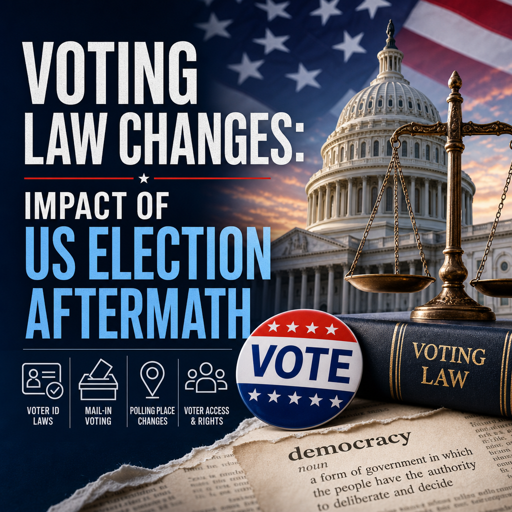 Illustration of Voting Law Changes: Impact of US Election Aftermath