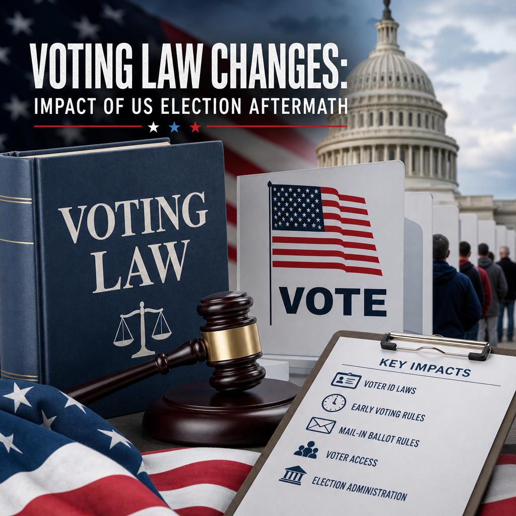 Illustration of Voting Law Changes: Impact of US Election Aftermath