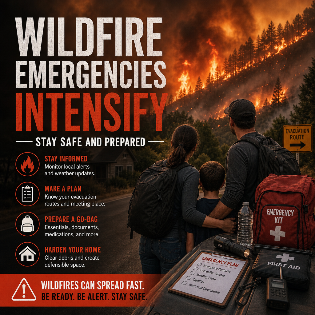 Additional Illustration of Wildfire Emergencies Intensify - Stay Safe and Prepared