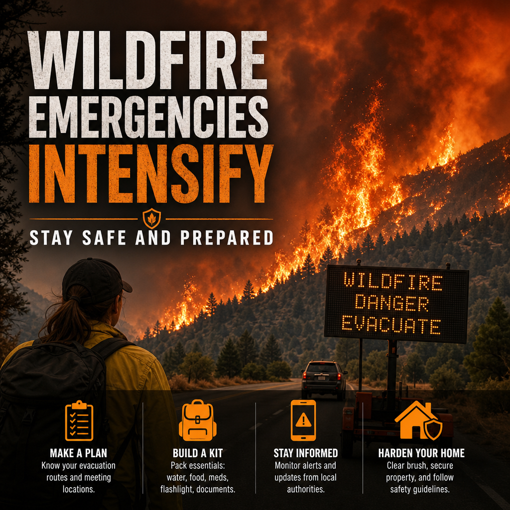 Additional Illustration of Wildfire Emergencies Intensify - Stay Safe and Prepared