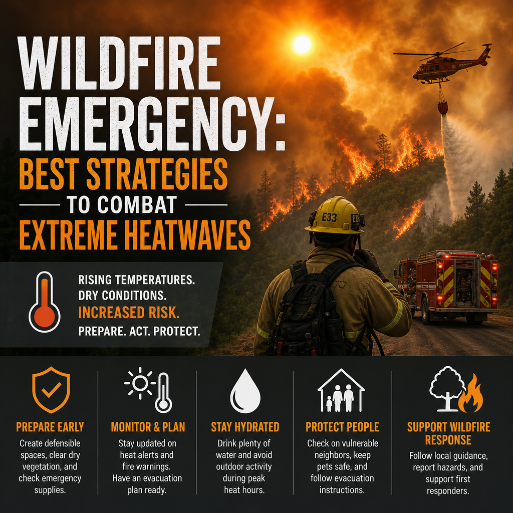 Illustration of Wildfire Emergency: Best Strategies to Combat Extreme Heatwaves