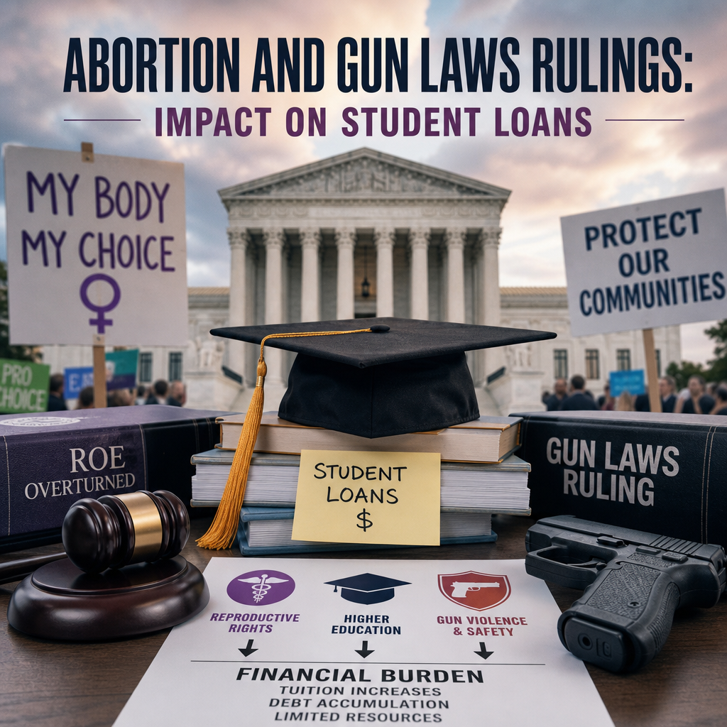 Additional Illustration of Abortion and Gun Laws Rulings: Impact on Student Loans