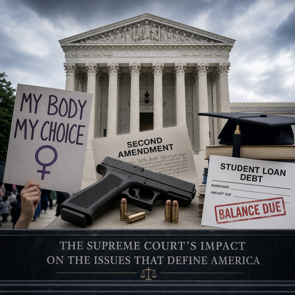 Additional Illustration of Abortion, Gun Laws, and Student Loans: Breaking Down US Supreme Court Rulings